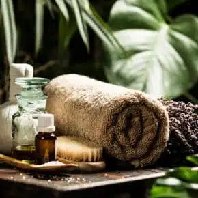 Towel and massage equipment